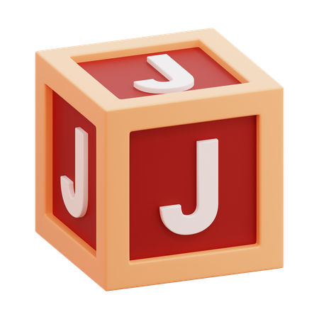 Alphabet-Box Buchstabe J  3D Icon