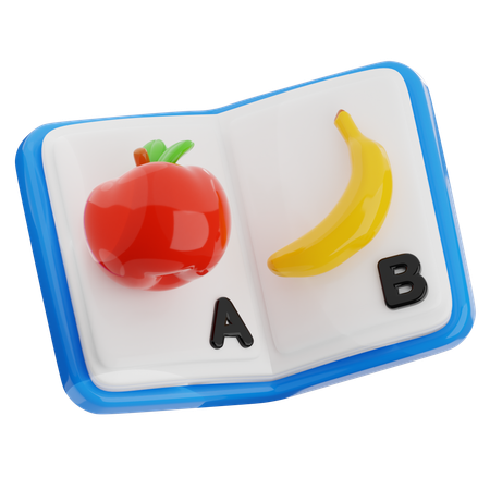 Alphabet-Buch  3D Icon