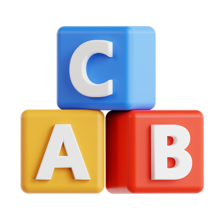 Alphabet-Buchstaben  3D Icon