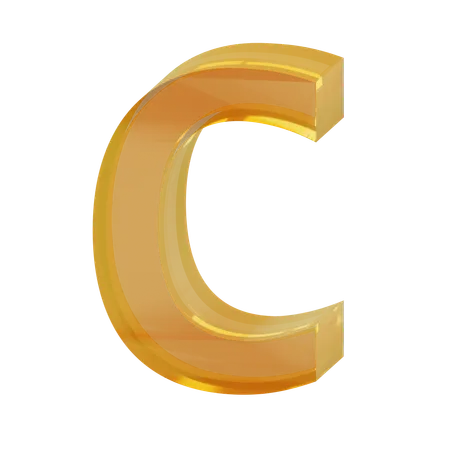 Alphabet C  3D Icon