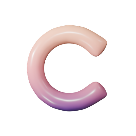 アルファベット c  3D Icon