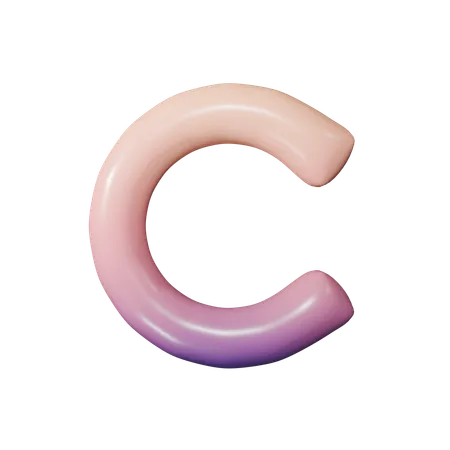 アルファベット c  3D Icon