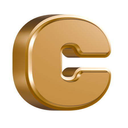 Alphabet C  3D Icon