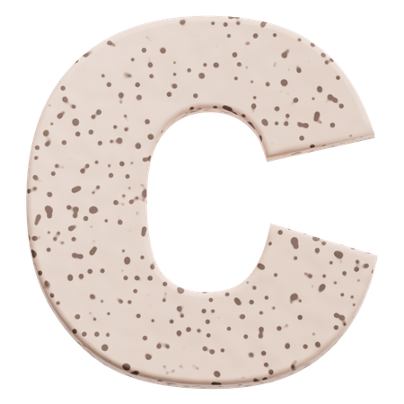 Alphabet C  3D Icon