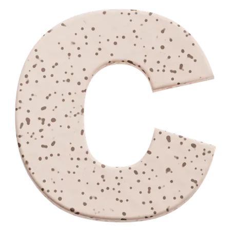 Alphabet C  3D Icon