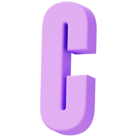 Alphabet C  3D Icon