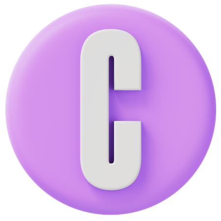 Alphabet C  3D Icon