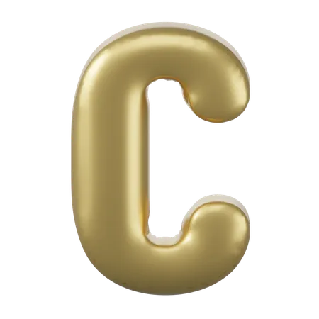 Alphabet C  3D Icon