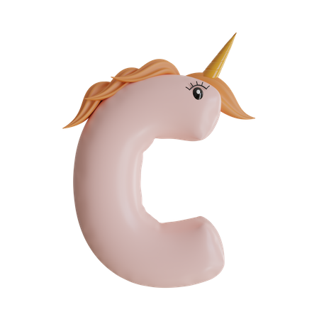 Alphabet C  3D Icon