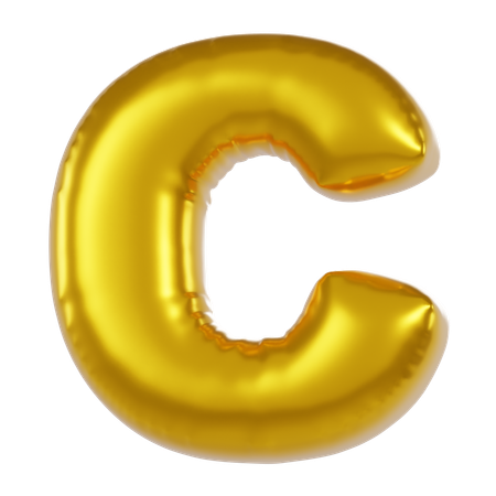 Ballon alphabet c  3D Icon