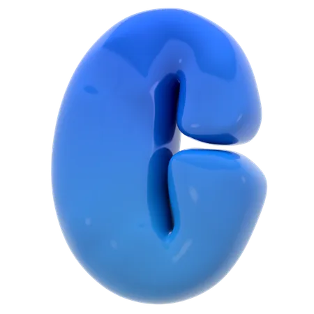 Alphabet C Bubble Letter Illustration In 3 D Design 3D Icon