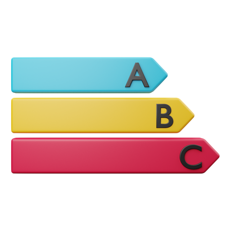 Alphabet Chart  3D Illustration