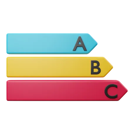 Alphabet Chart  3D Illustration