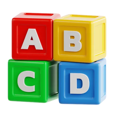 Cube alphabétique  3D Icon