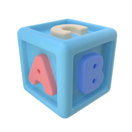 Alphabet Cube  3D Icon