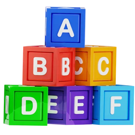 Alphabet Cube  3D Icon