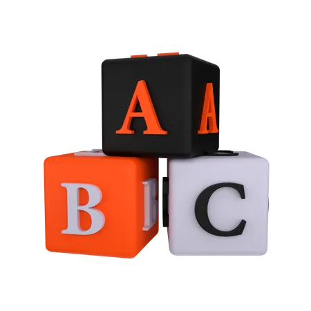 Alphabet Cube  3D Icon