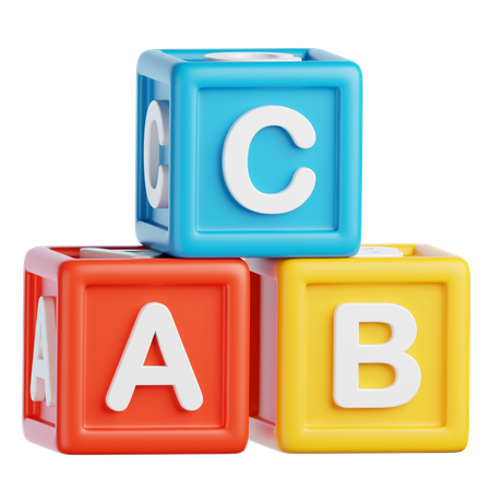 Alphabet Cube  3D Icon