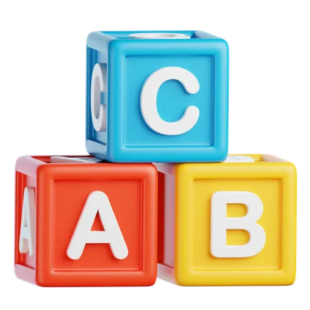 Alphabet Cube  3D Icon