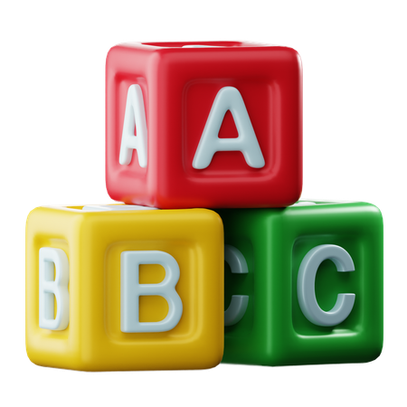 Alphabet Cube  3D Icon