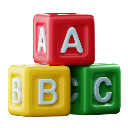 Alphabet Cube  3D Icon