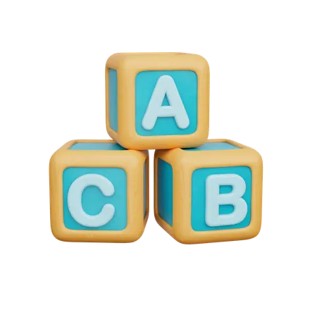 Alphabet Cube  3D Icon