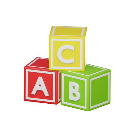 Alphabet Cube  3D Icon