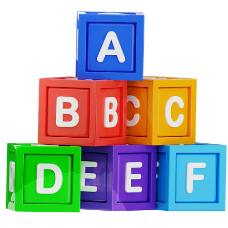 Alphabet Cube  3D Icon