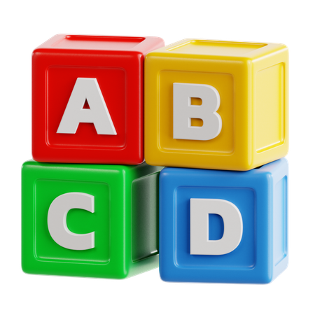 Alphabet Cube  3D Icon
