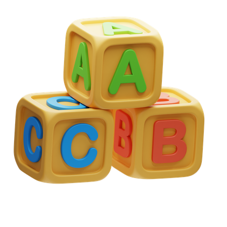 Alphabet cube  3D Icon