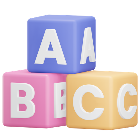 Alphabet Cube  3D Icon