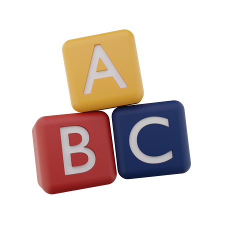 Alphabet Cube  3D Icon