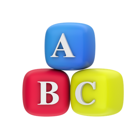 Alphabet cube  3D Icon