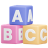 3d alphabet cube