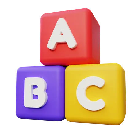 Alphabet Cube 3D Icon
