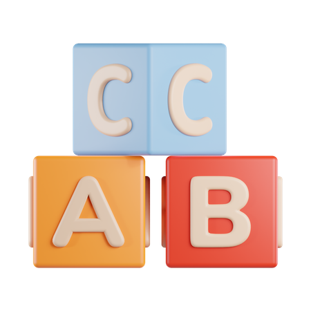 Alphabet Cube  3D Icon