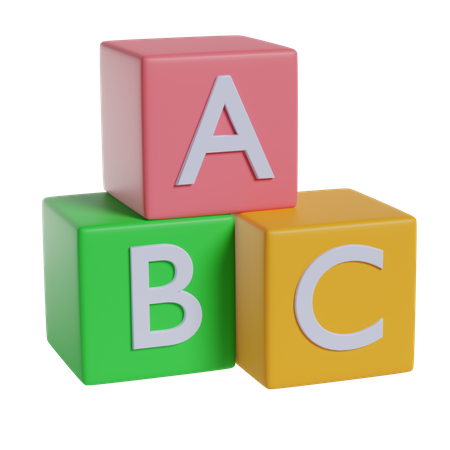 Alphabet Cubes  3D Icon