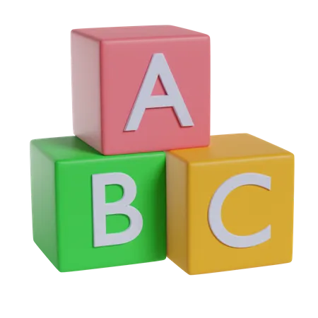 Alphabet Cubes  3D Icon