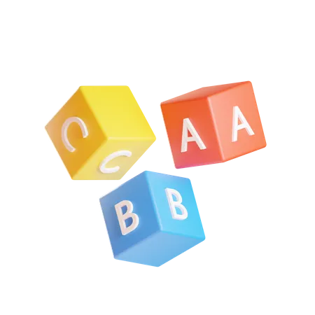 Alphabet Cubes  3D Icon