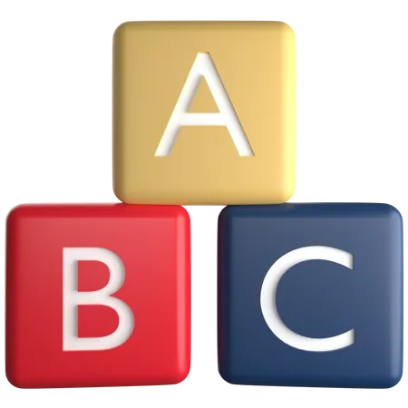 Alphabet Cubes  3D Icon