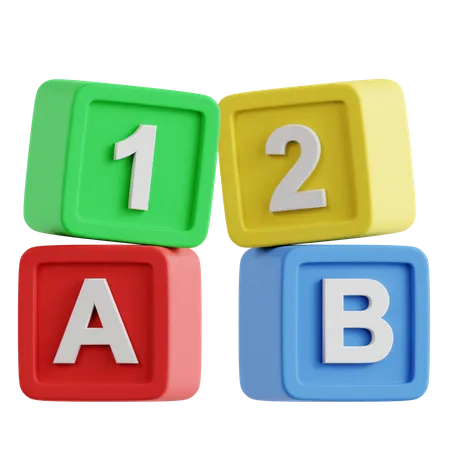 Alphabet Cubes  3D Icon