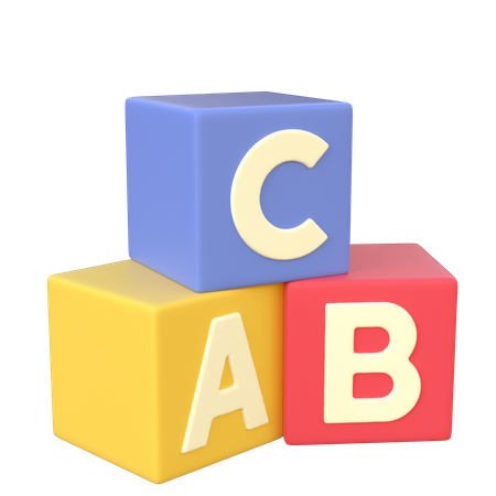 Alphabet Cubes  3D Icon