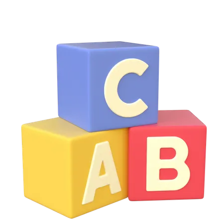 Alphabet Cubes  3D Icon