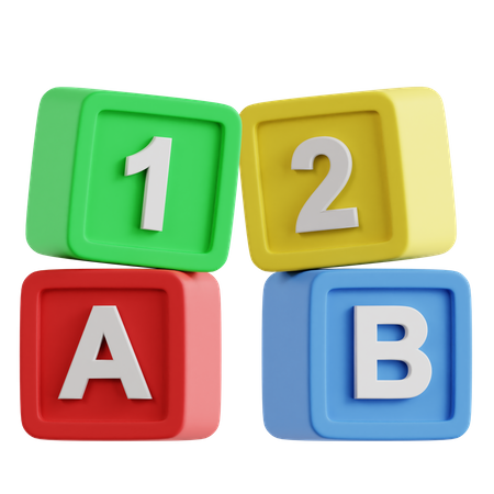 Alphabet Cubes  3D Icon