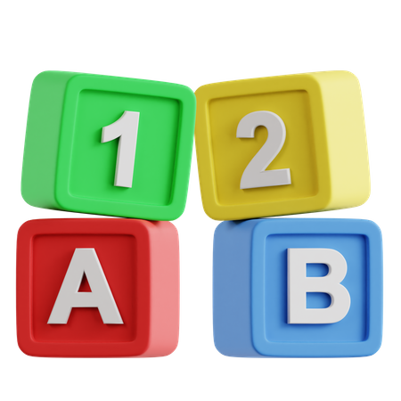 Alphabet Cubes  3D Icon