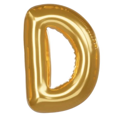 D alphabet  3D Icon