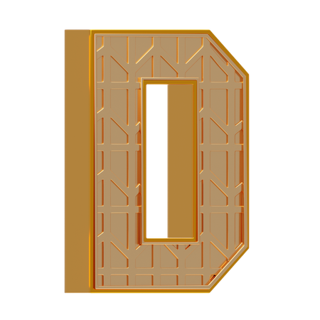 Alphabet d  3D Icon