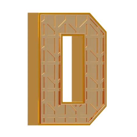 Alphabet d  3D Icon