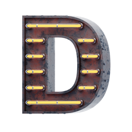 Alphabet d  3D Icon