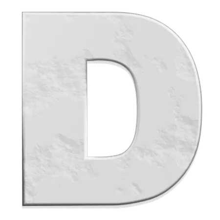 アルファベットd  3D Icon